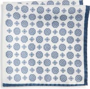 Nordstrom Medallion Reversible Silk Pocket Square