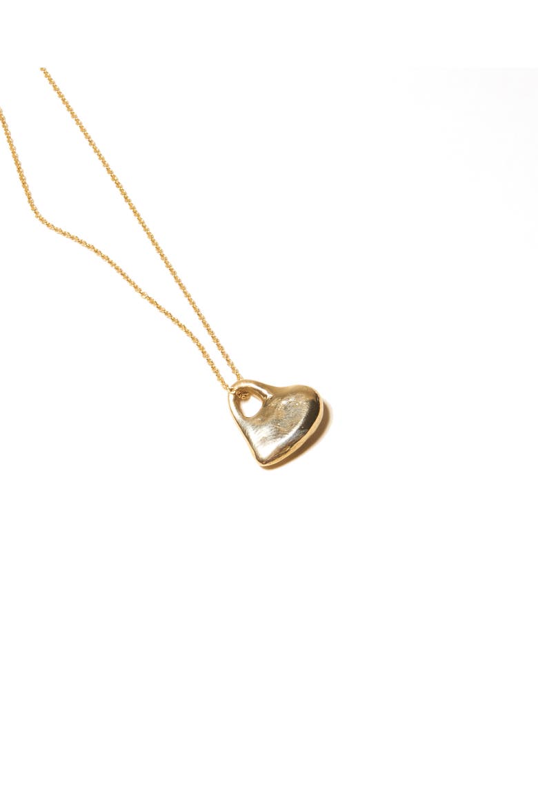 Apolline Necklace, Alternate, color, Brass