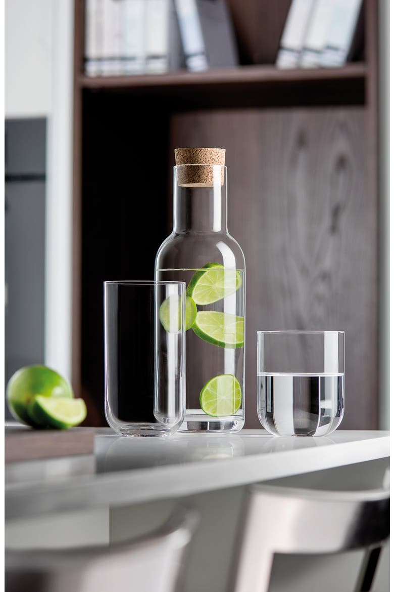 Sublime 20 oz. Beverage/Cooler Glasses, Set of 4, Alternate, color, CLEAR