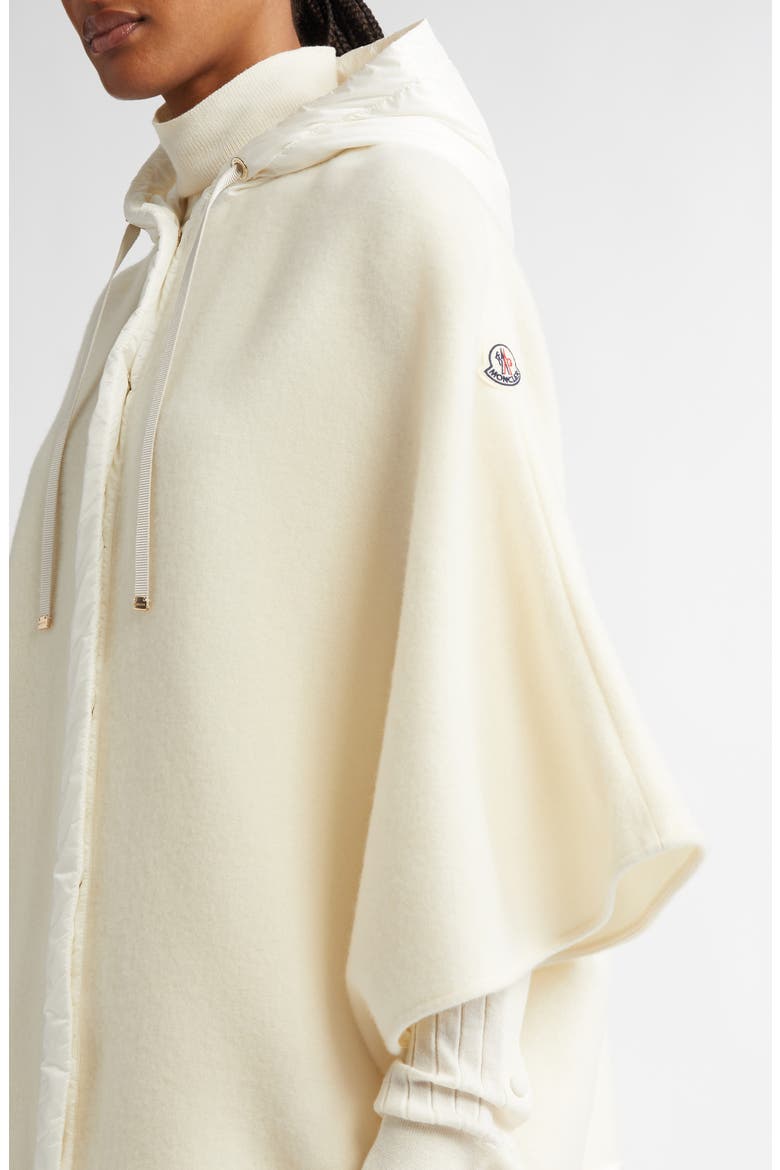 Classic Hooded Virgin Wool & Cashmere Cape, Alternate, color, PASTEL YELLOW