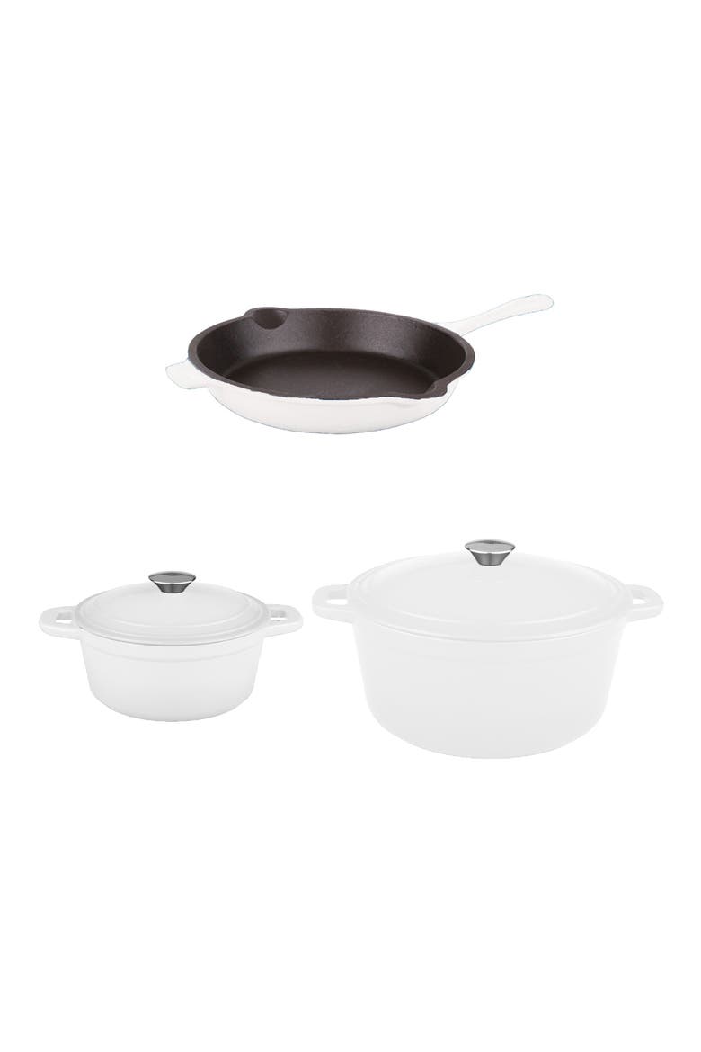 Neo Cast Iron 5-Piece Set, Main, color, WHITE