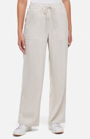 Three Dots Linen Wide Leg Pants
