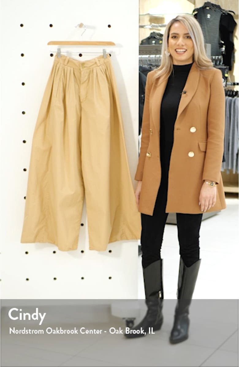 Hadley High Waist Pleated Culotte Pants, sales video thumbnail