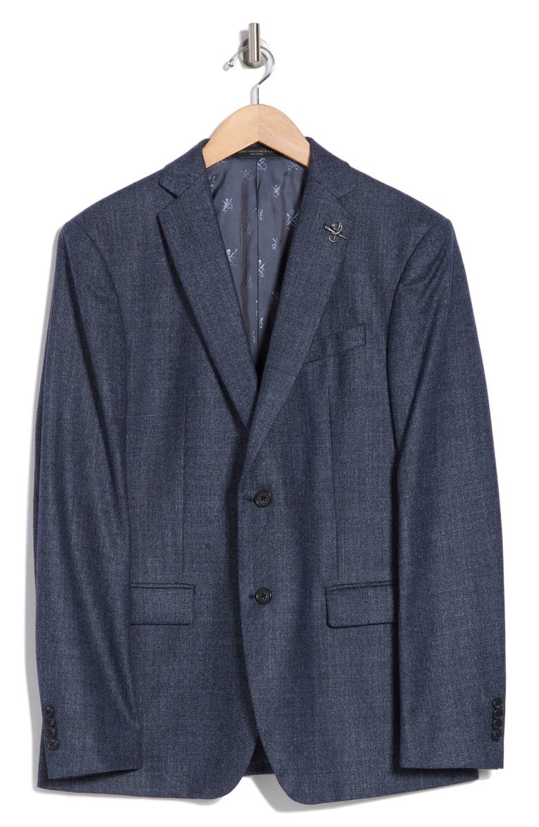John Varvatos Star USA Neat Wool Blend Sport Coat, Alternate, color, 