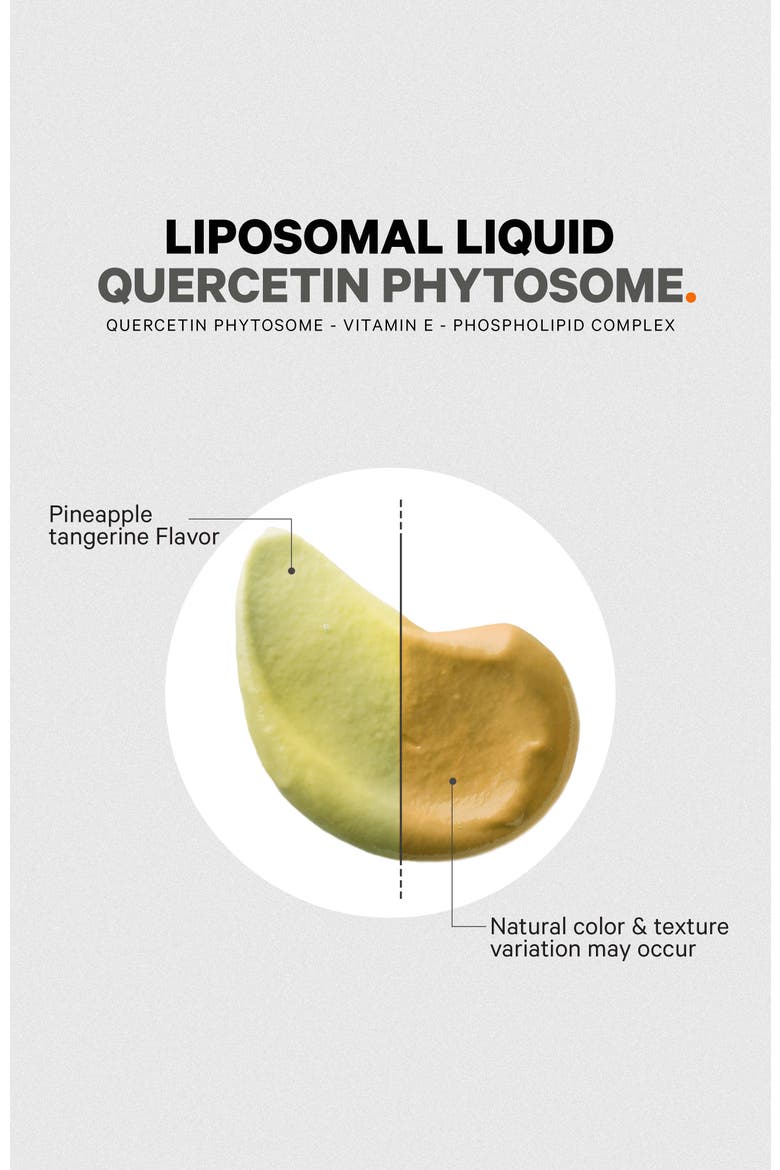 Liquid Quercetin Phytosome + Vitamin E Supplement, Alternate, color, White