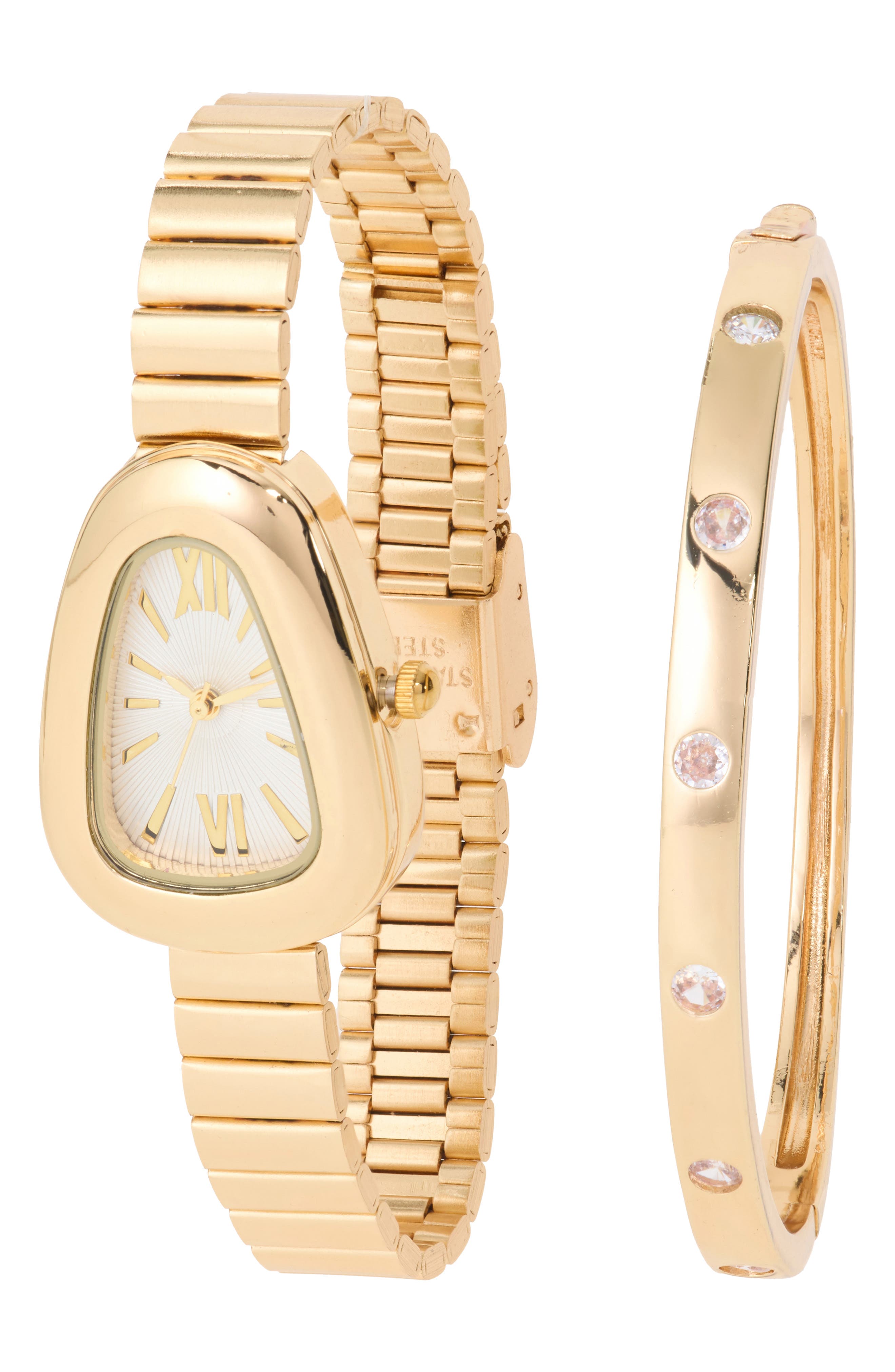 Bubble Watch & Crystal Bangle Set