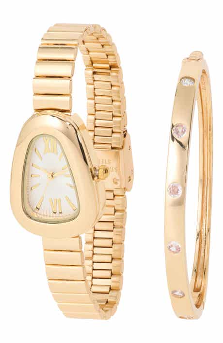 Bubble Watch & Crystal Bangle Set