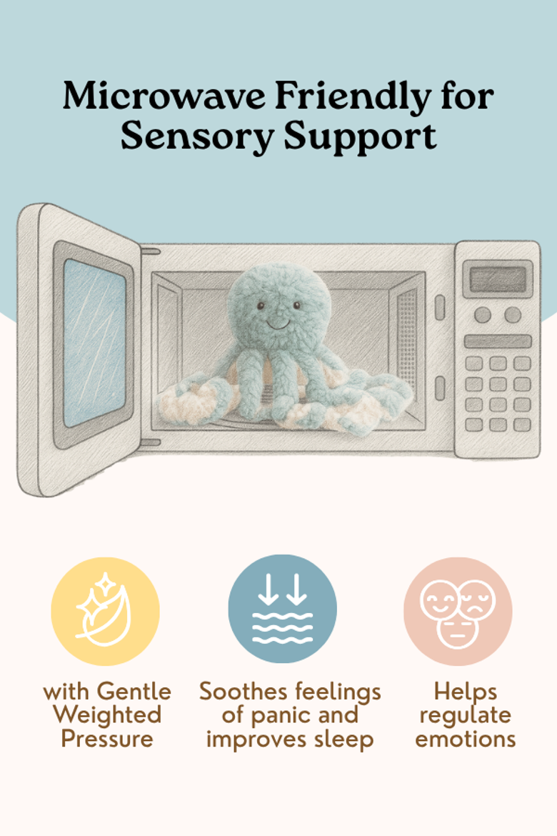 Microwavable and Weighted Plush Buddies, Alternate, color, Ollie the Octopus