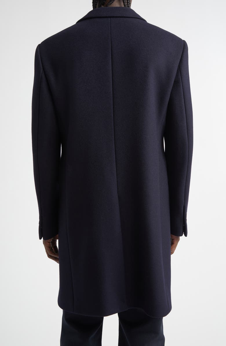 Burberry Beverley Wool Topcoat, Alternate, color, Navy