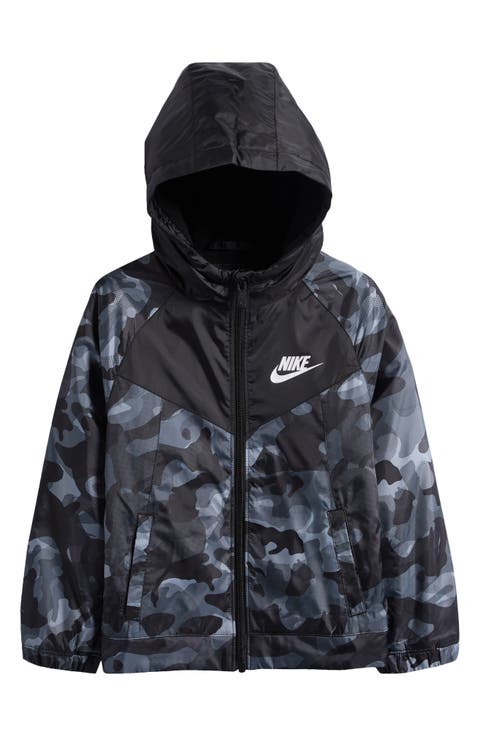 Kids' Camo Print Fleece Lined Windbreaker (Little Kid)