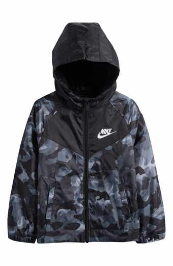 Nike Kids' Camo Print Fleece Lined Windbreaker