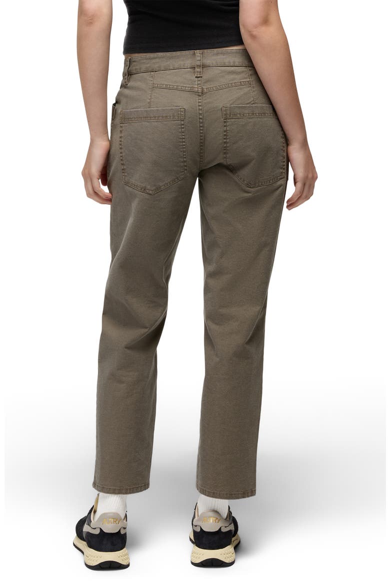 Suton Mid Rise Organic Cotton Blend Ankle Pants, Alternate, color, MUD
