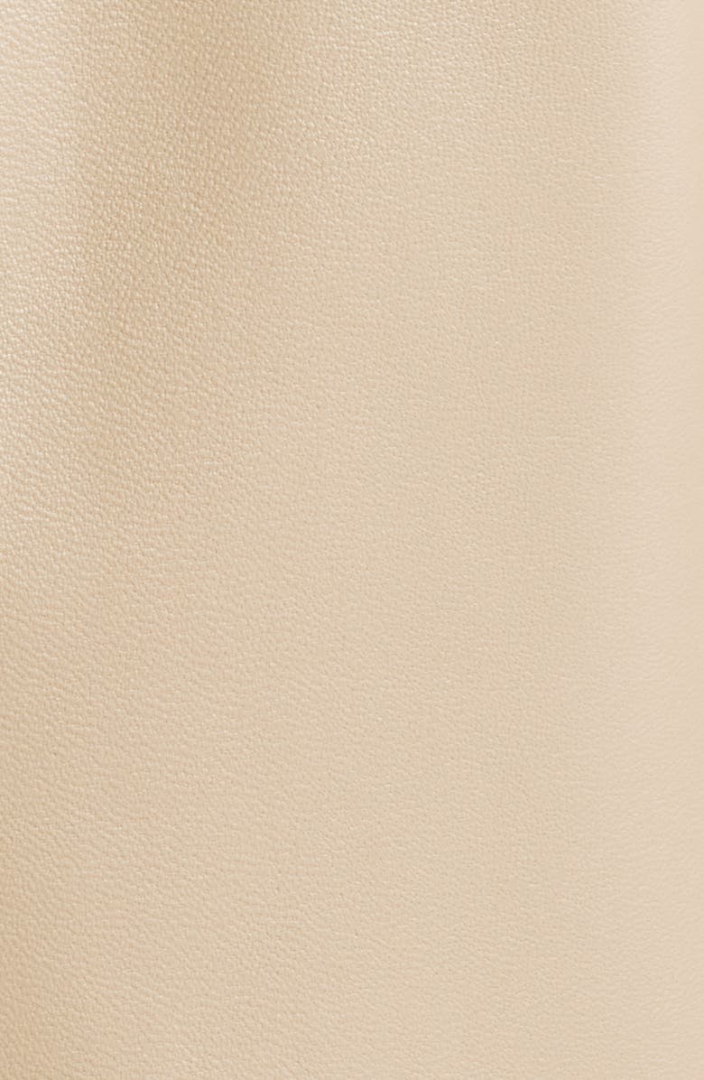 BOSS Sadenia Crop Leather Jacket, Alternate, color, Sand Beige