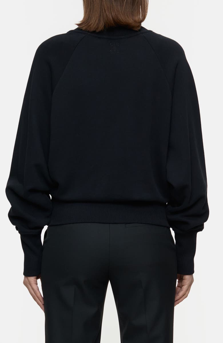 Closed Draped Turtleneck Organic Cotton Sweatshirt, Alternate, color, 