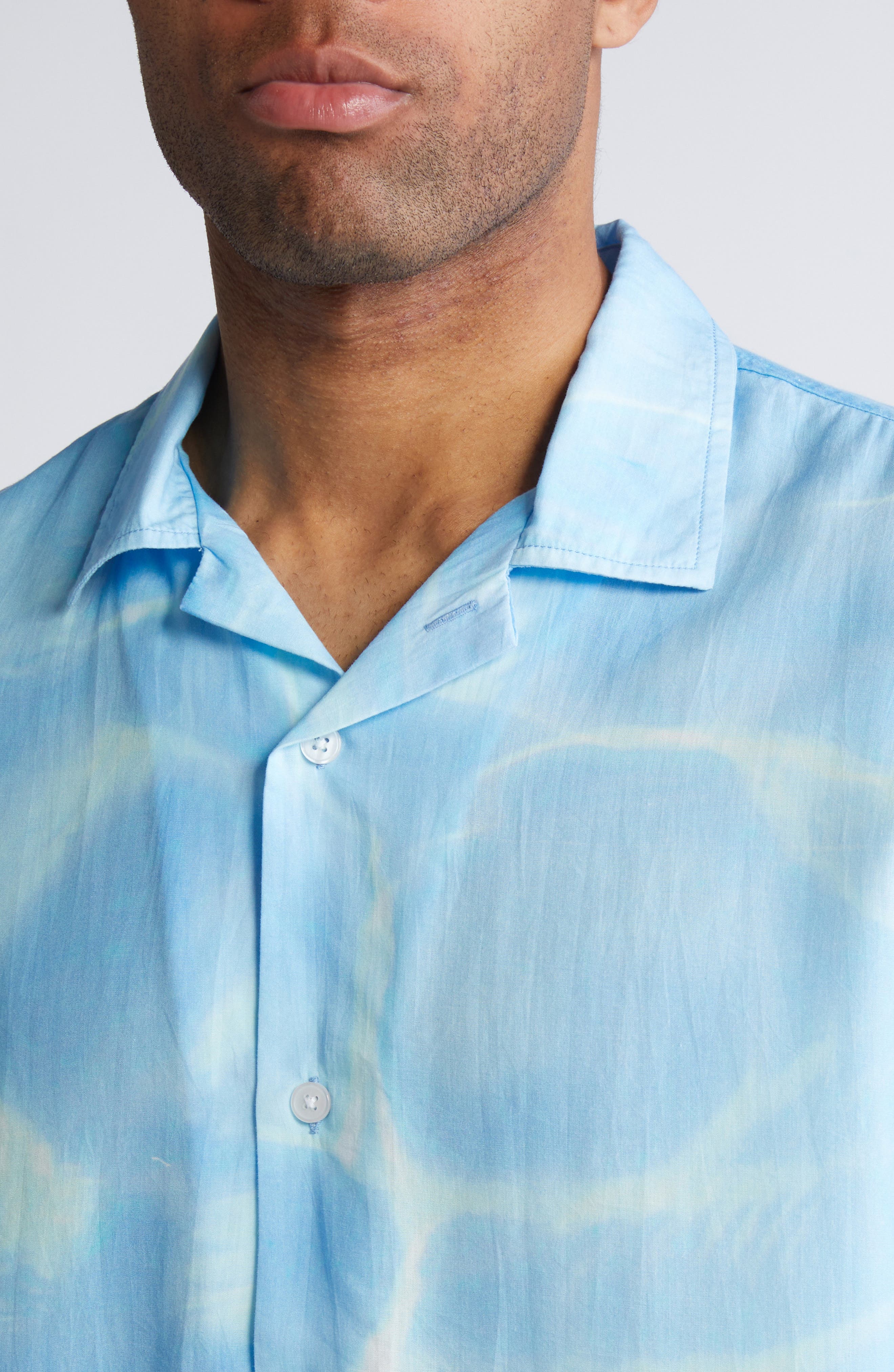 Corridor Hockney Ripple Print Camp Shirt (Men) | Nordstromrack