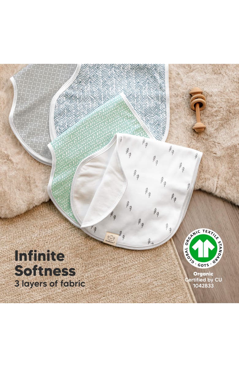 KeaBabies 4-Pack Hallo Burp Cloths, Alternate, color, Nordic