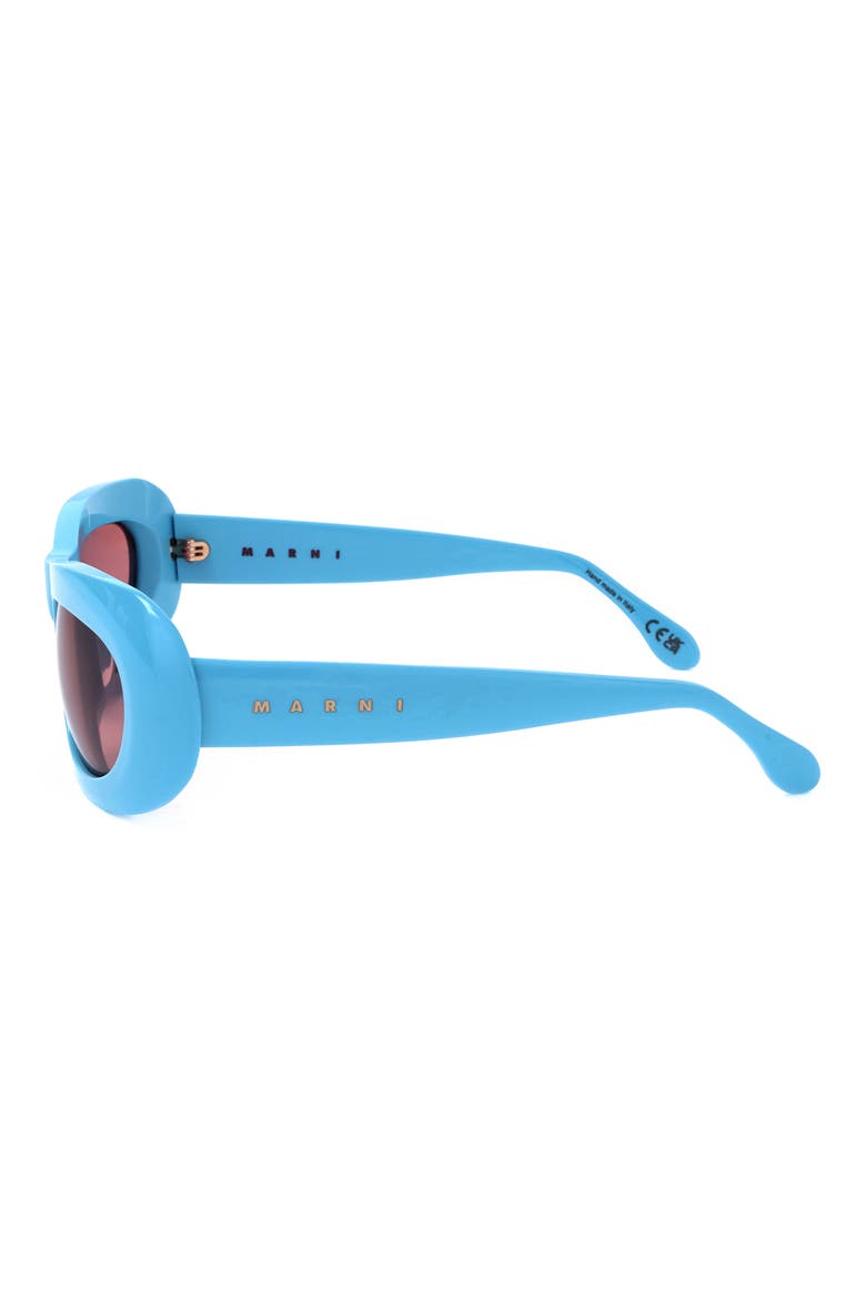 59mm Square Sunglasses, Alternate, color, BLUE / DARK GREY