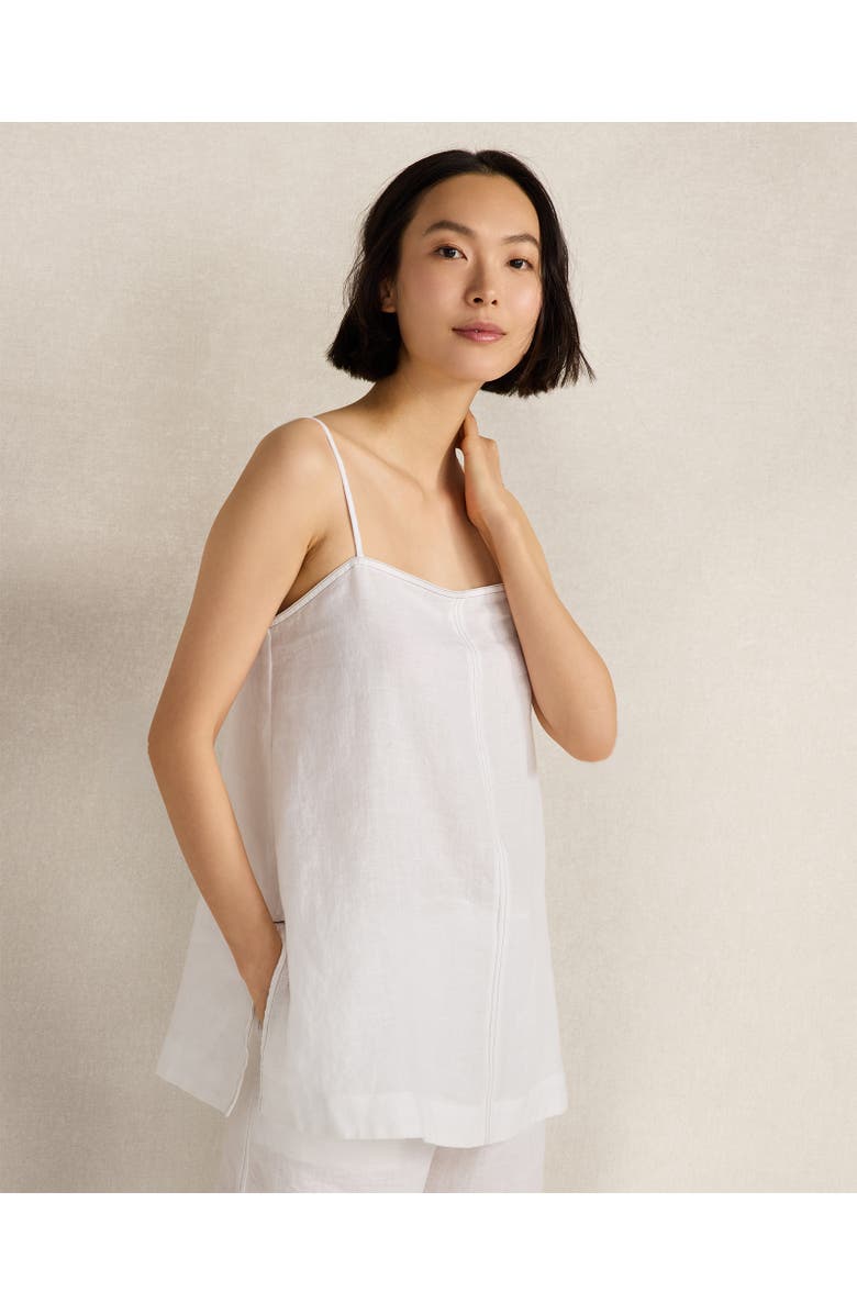 Haven Well Within Linen Center-Seam Cami, Main, color, White