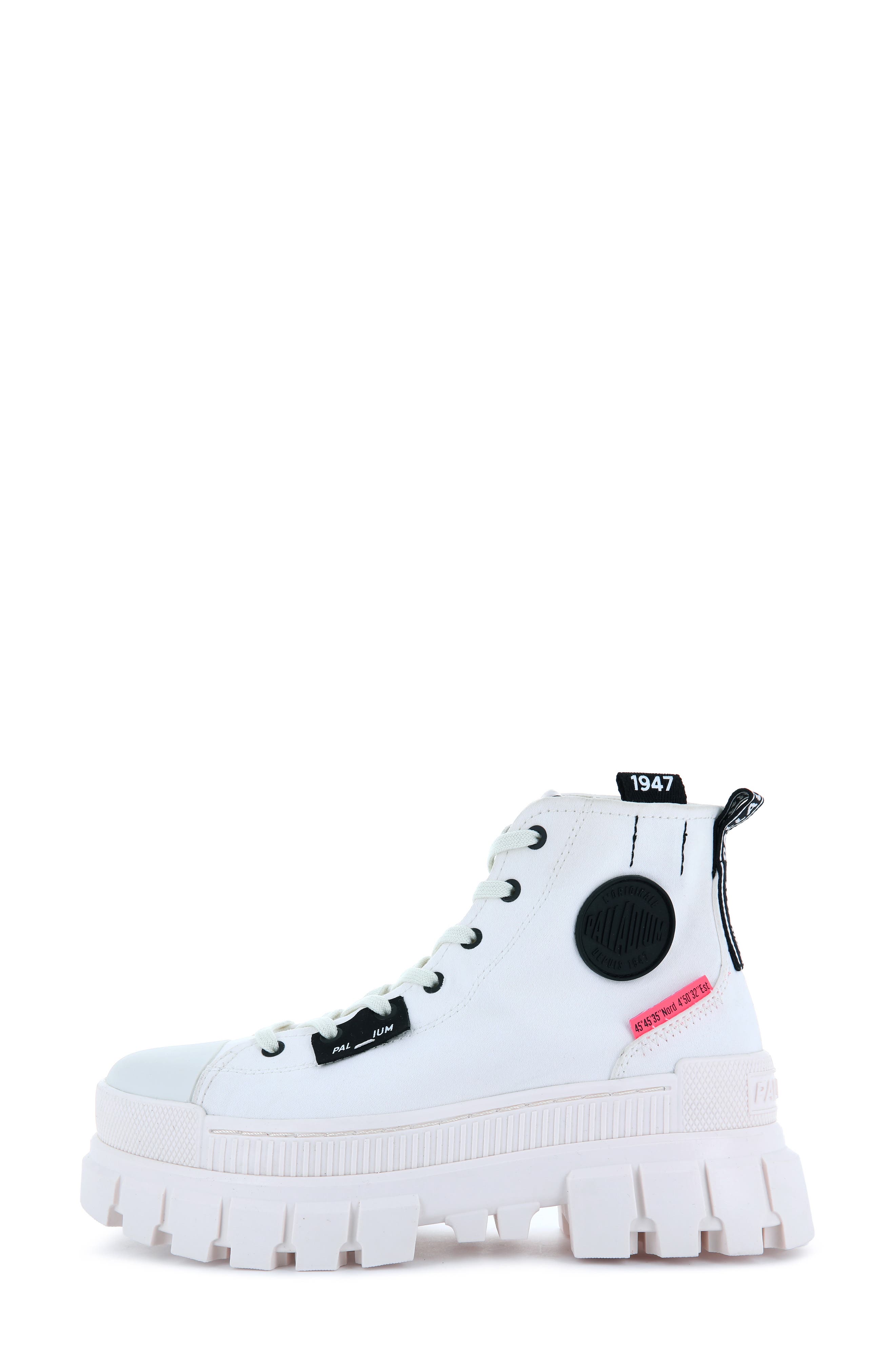 Palladium Revolt Platform Sneaker, Alternate, color, Star White / Marshmallow