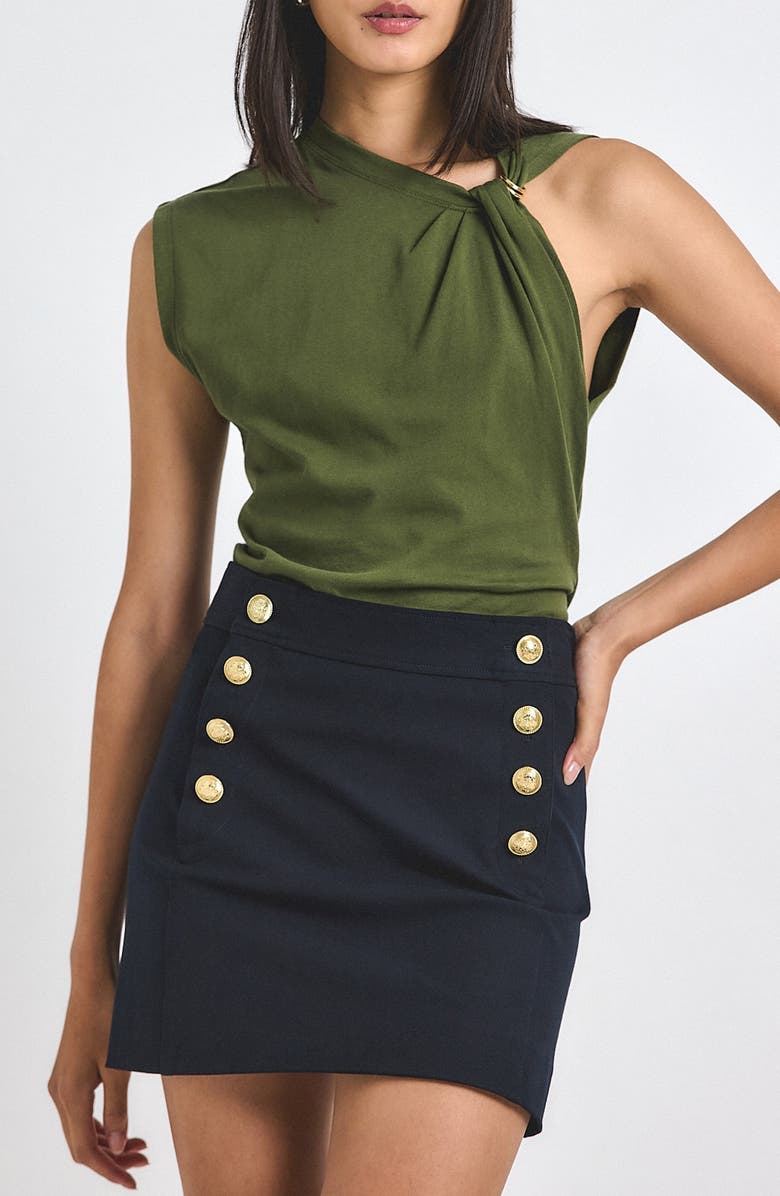 Derek Lam 10 Crosby Nia Asymmetric Sleeveless Top, Main, color, 