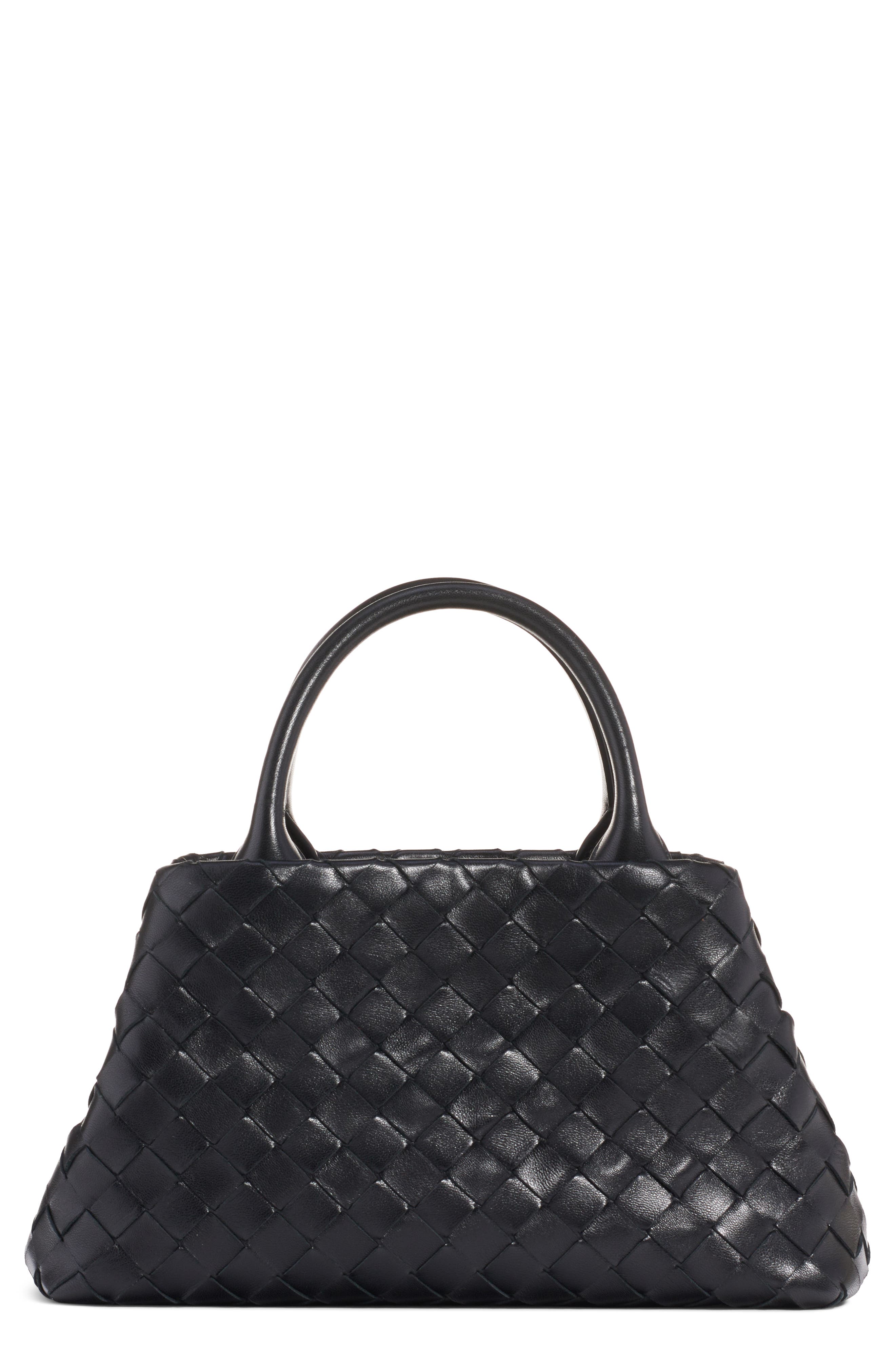 Bottega Veneta Mini Intrecciato Leather Double Handle Tote Bag, Main, color, 