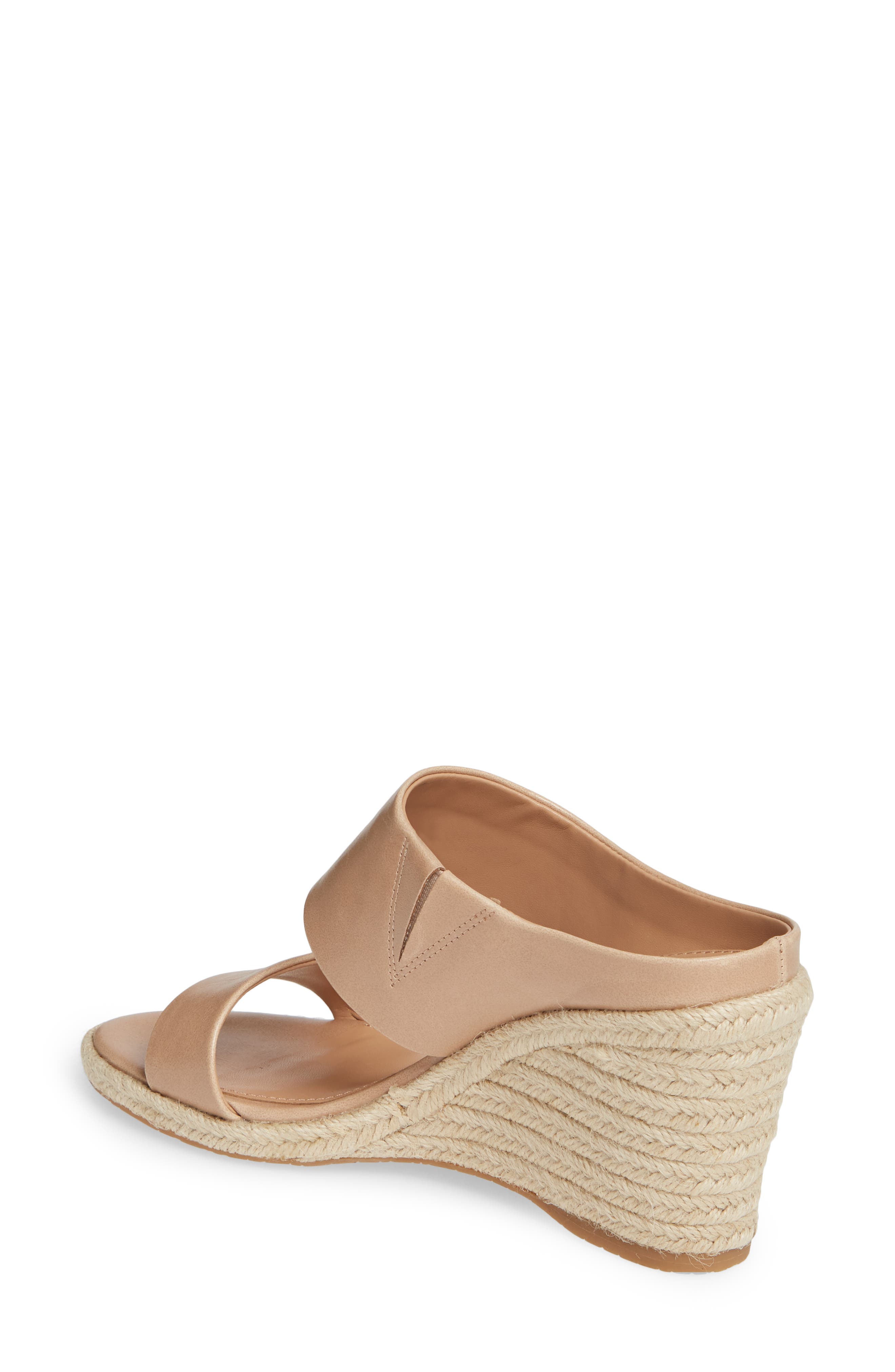 Brooke Espadrille Wedge Sandal, Alternate, color, DESERT SAND LEATHER