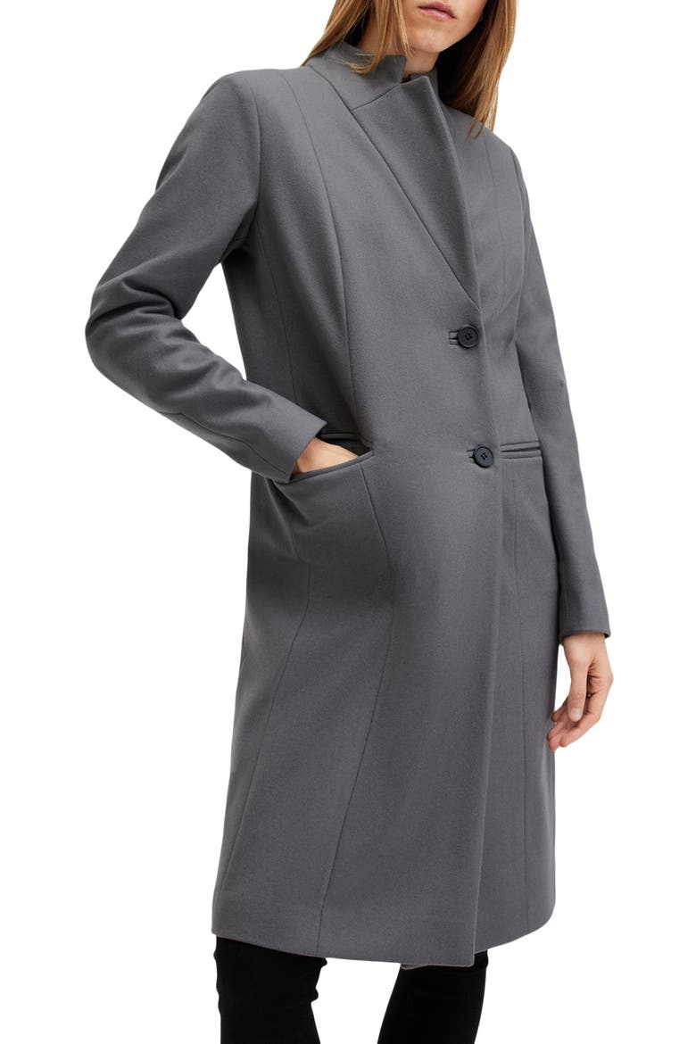 Sidney Wool Blend Coat, Main, color, EIFFEL GREY