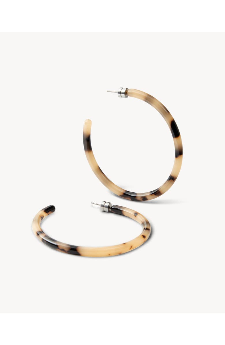 MACHETE Large Hoops, Alternate, color, Blonde Tortoise