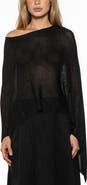 Alexia Admor Ardis Boatneck Knit Draped Top