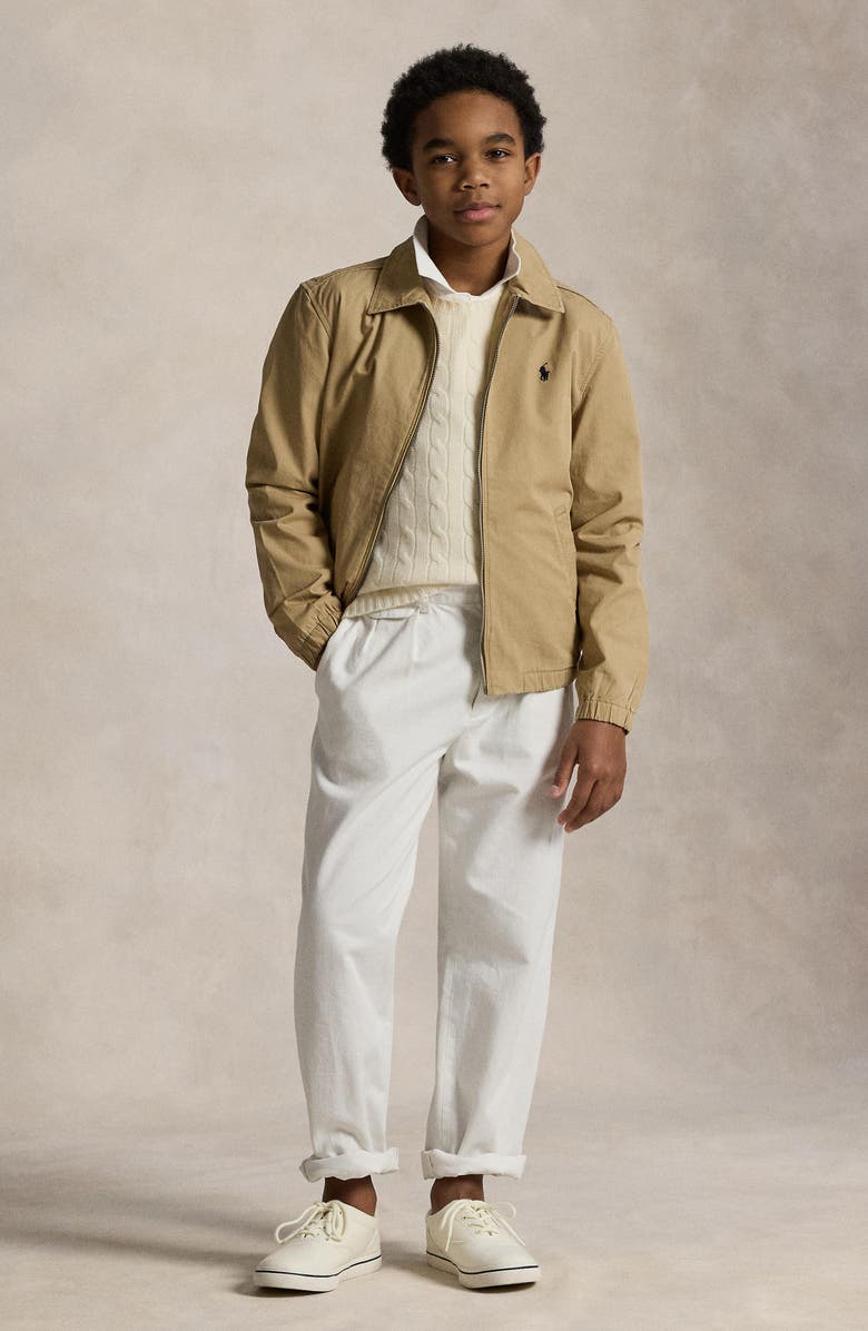 Polo Ralph Lauren Bayport Cotton Poplin Jacket, Alternate, color, Cafe Tan