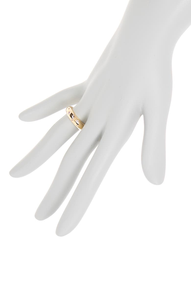 NORDSTROM RACK CZ Inlay Wide Band Ring, Alternate, color, 