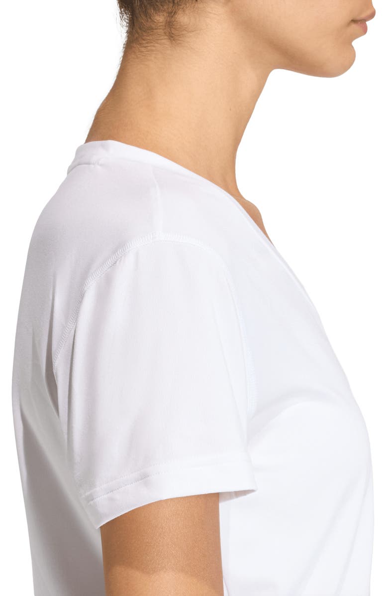 adidas V-Neck T-Shirt, Alternate, color, White