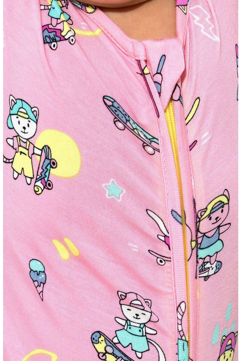 Baby Skater Kitty Convertible Footie, Alternate, color, Skater Kitty
