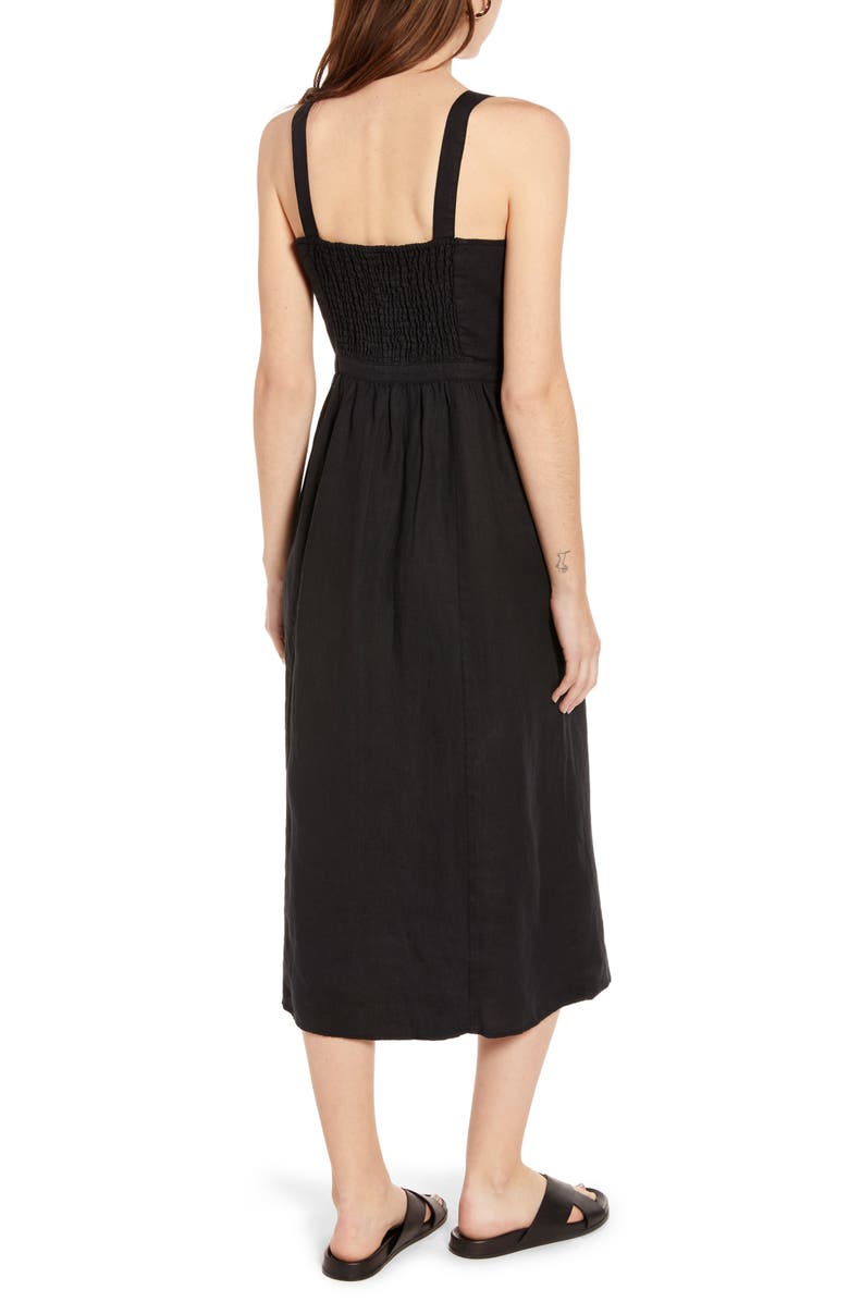 Treasure & Bond Linen Midi Dress, Alternate, color, 