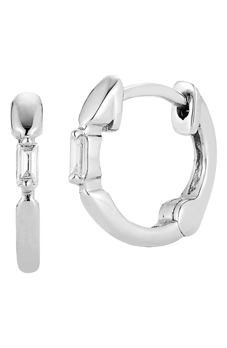 Dana Rebecca Designs Sadie Pearl Diamond Hoop Earrings, Main, color, 
