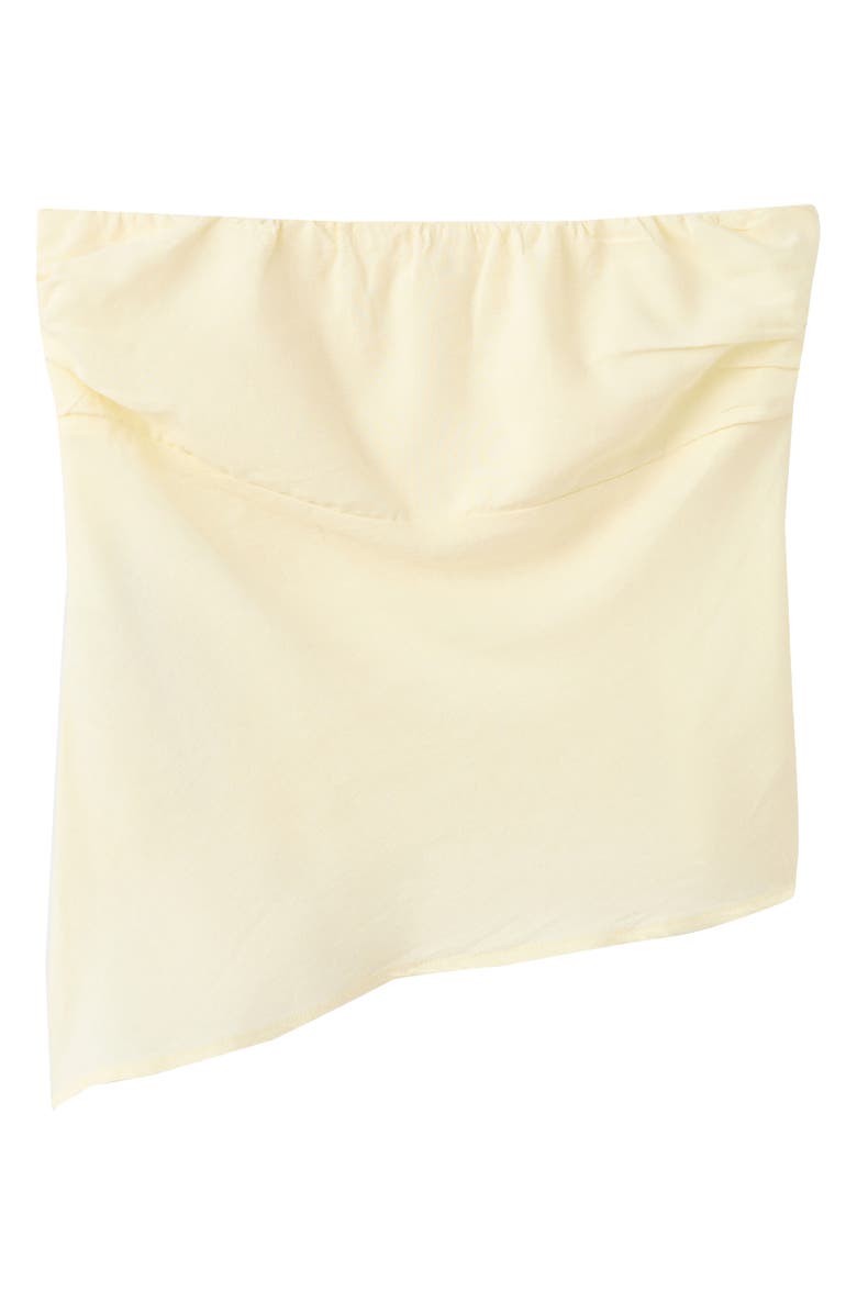 MANGO TEEN Asymmetric Strapless Top, Main, color, 