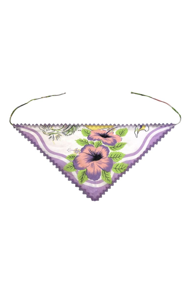 Anna Sui Florida Silk Voile Headscarf, Main, color, 