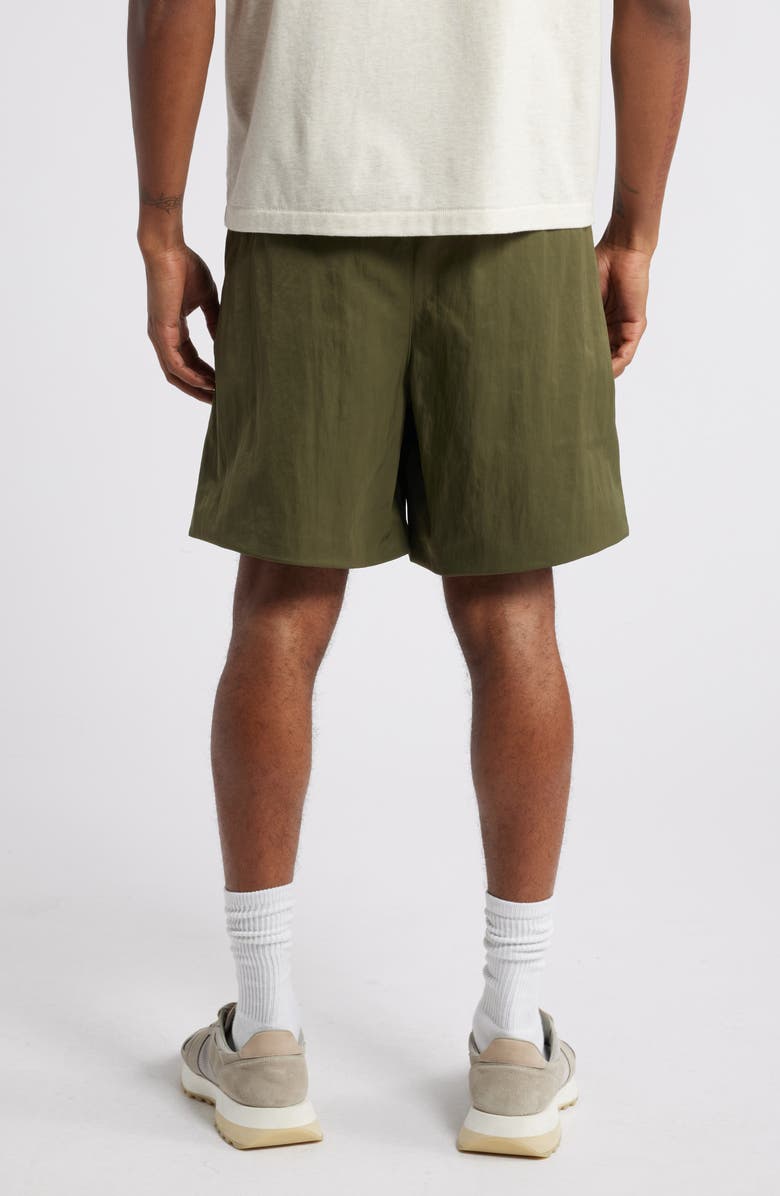 Fear of God Essentials Gender Inclusive Textured Nylon Soccer Shorts, Alternate, color, 