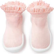 Komuello Toddler Girl Sock Shoes Lace Trim