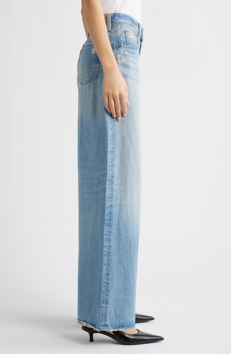 MOUSSY VINTAGE Lowell High Waist Superwide Leg Jeans, Alternate, color, Light Blue
