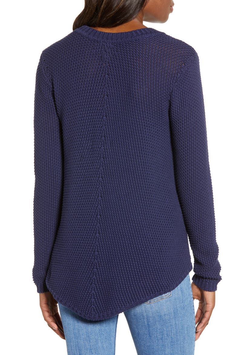 Stitch Stripe Sweater, Alternate, color, NAVY PEACOAT