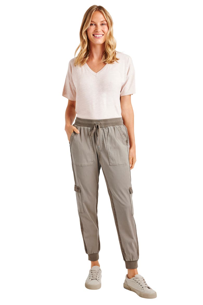 Jaclyn Drawstring Waist Joggers, Alternate, color, TAWNY