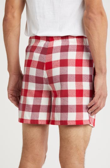 Flannel Pajama Shorts