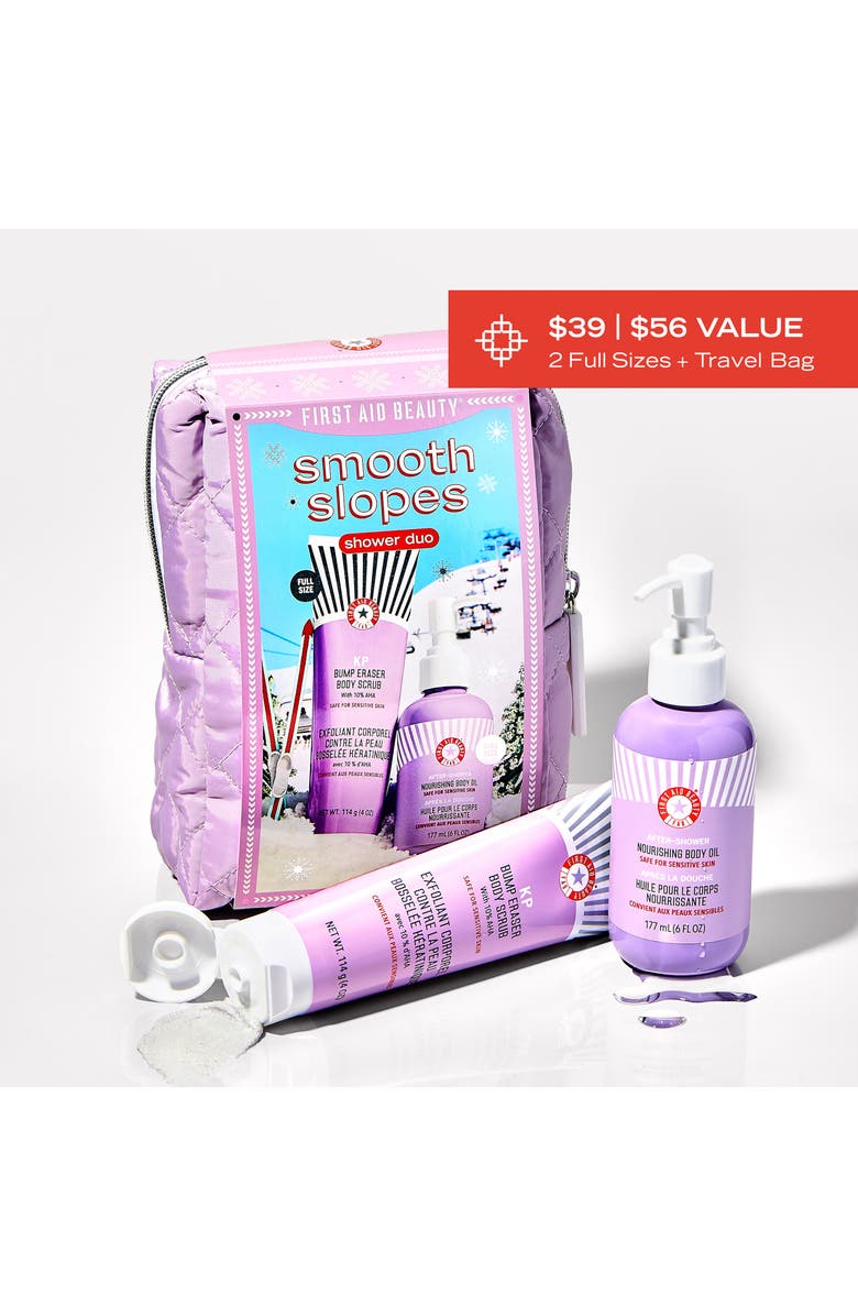 First Aid Beauty Smooth Slopes Shower Duo Holiday Gift Set (Limited Edition) $56 Value, Alternate, color,