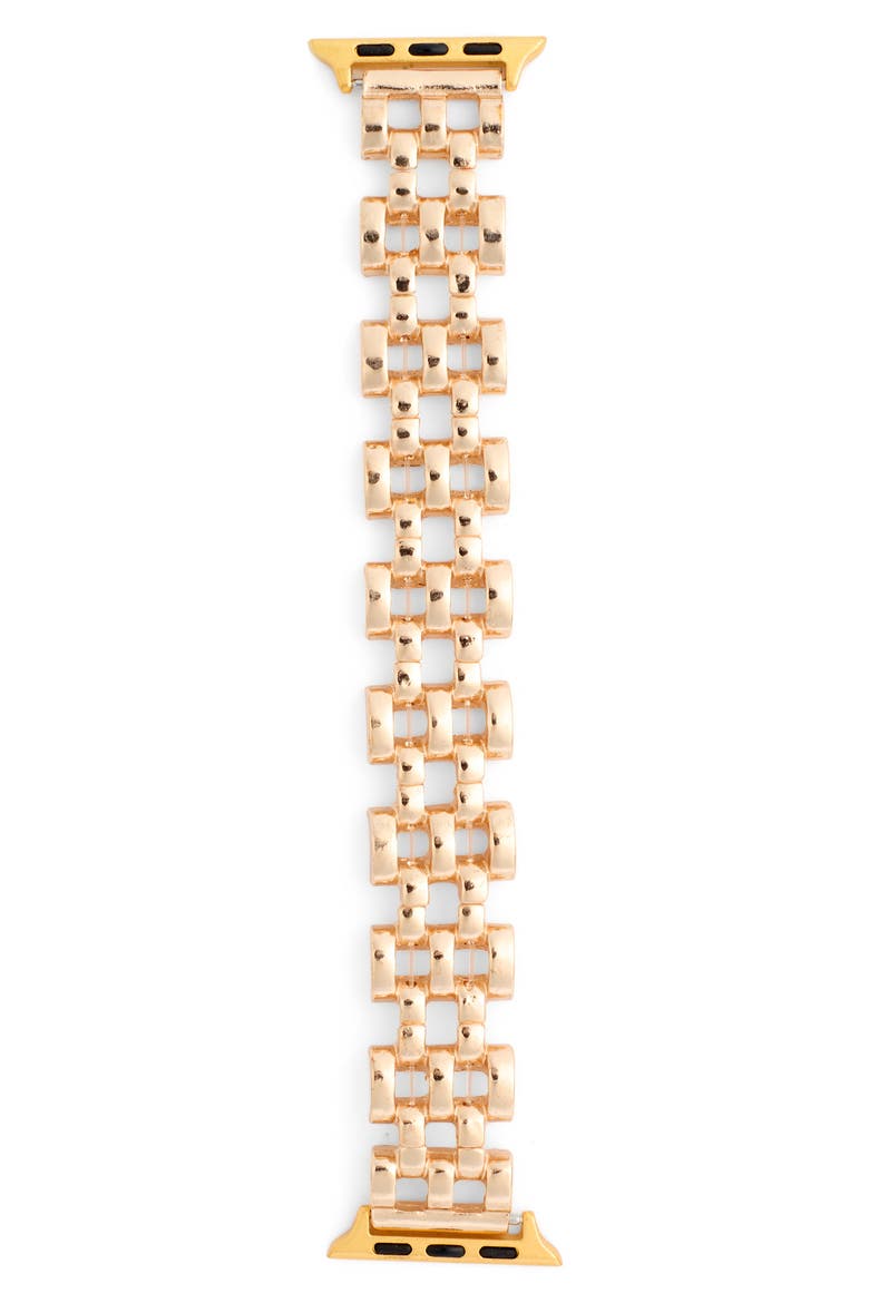 Chainlink Smart Watch Strap, Main, color, GOLD