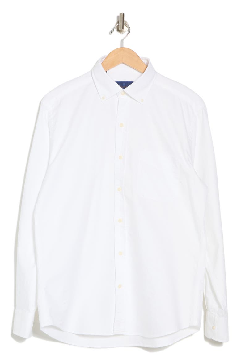 Oxford Cotton Button-Down Sport Shirt, Alternate, color, WHITE