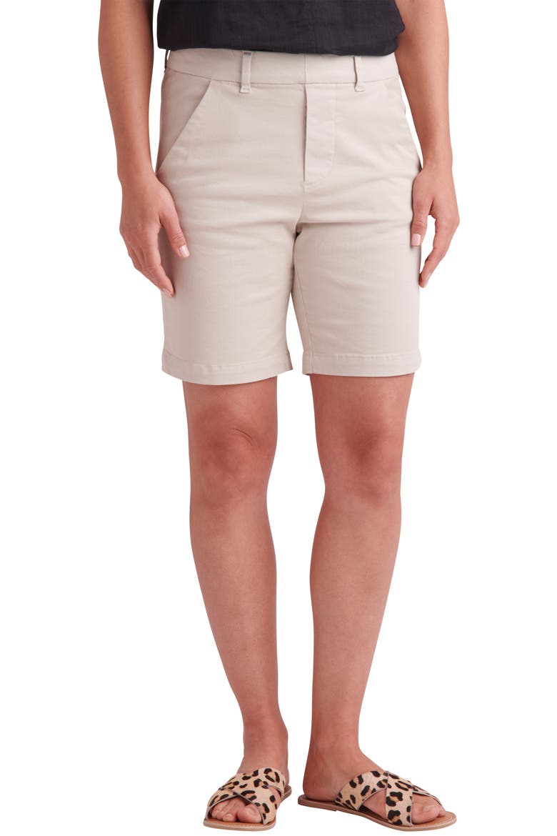 Jeans Maddie Pull-On Chino Shorts, Main, color, STONE