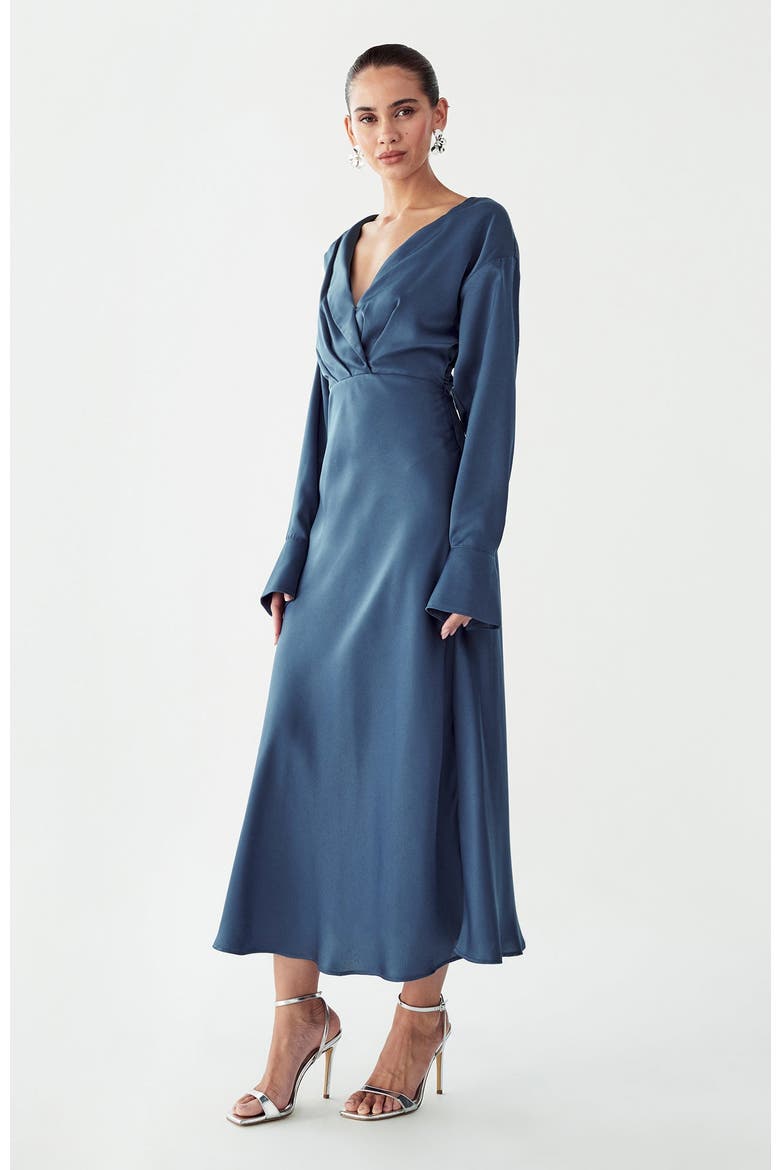 Glades Maxi Dress, Alternate, color, Steel Blue