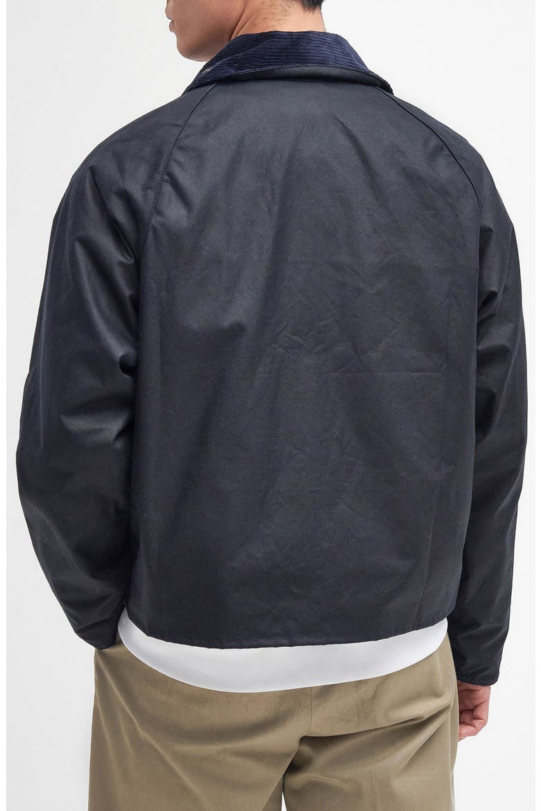 Spey Slim Waxed Cotton Jacket, Alternate, color, NAVY