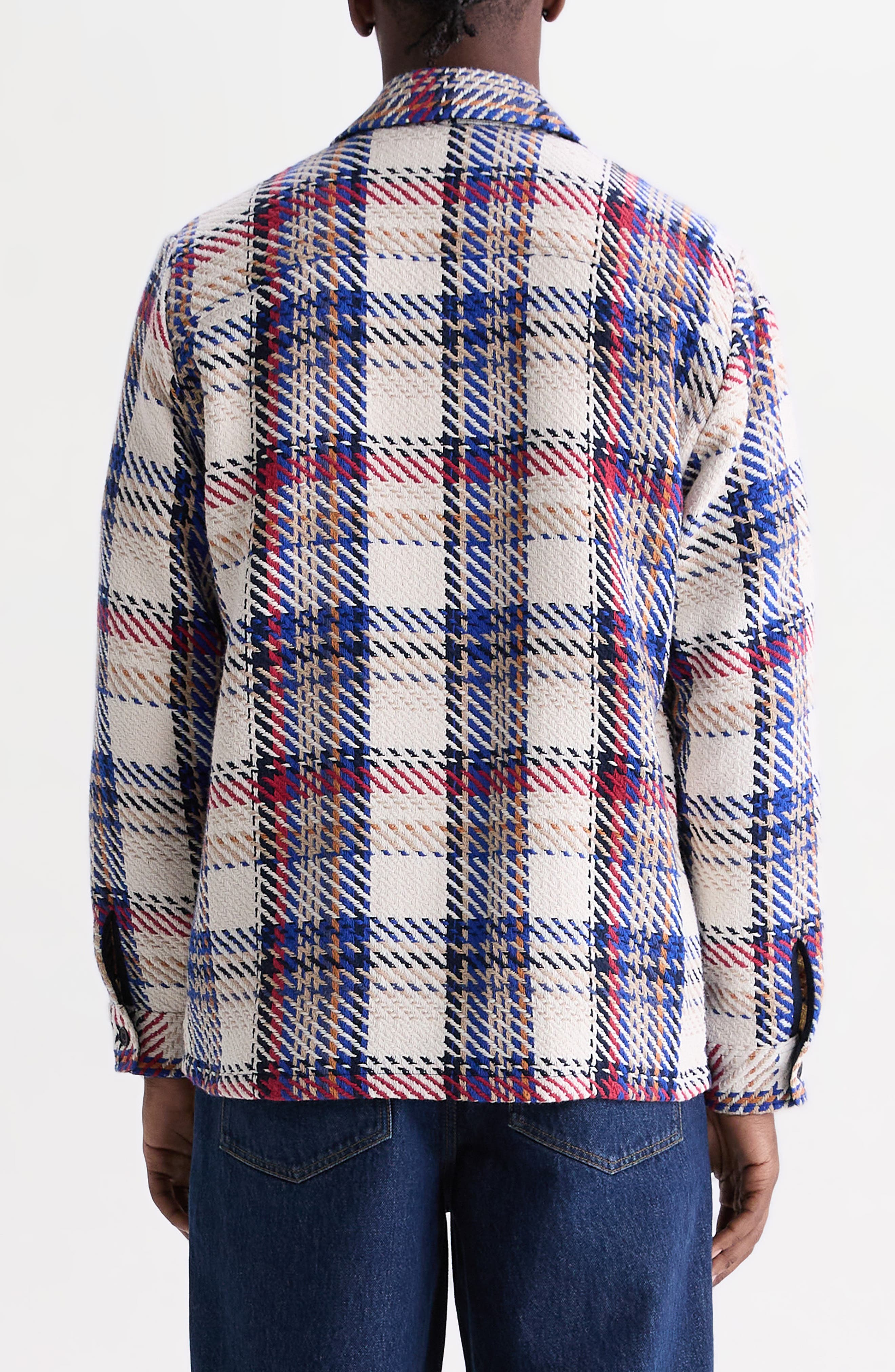 Wax London Whiting Jazz Weave Overshirt (Men) | Nordstrom